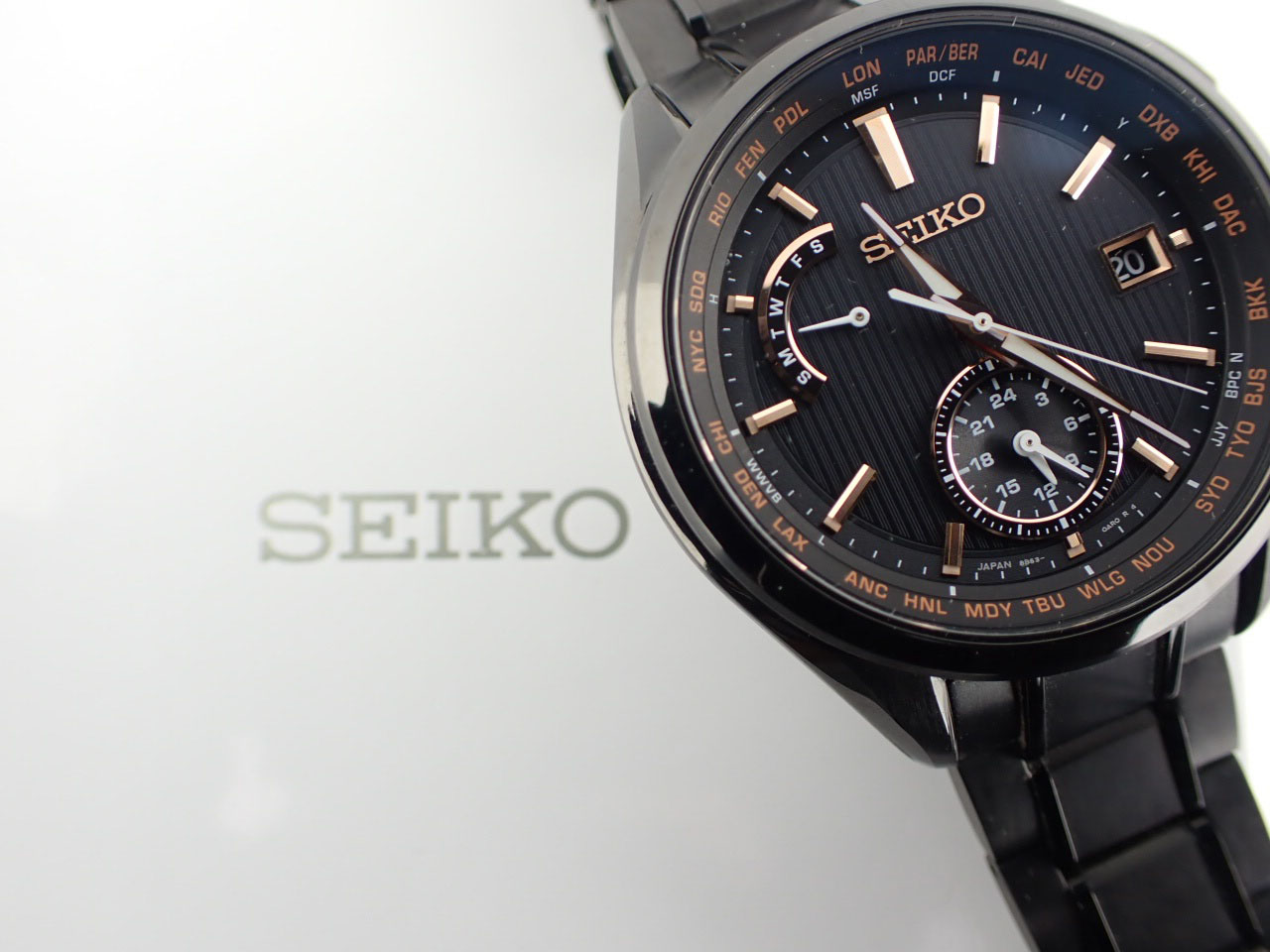 セイコー SEIKO SAGA291/8B63-0AV0 ブライツ フライトエキスパート デュアルタイム ソーラー電波 メンズ _767667