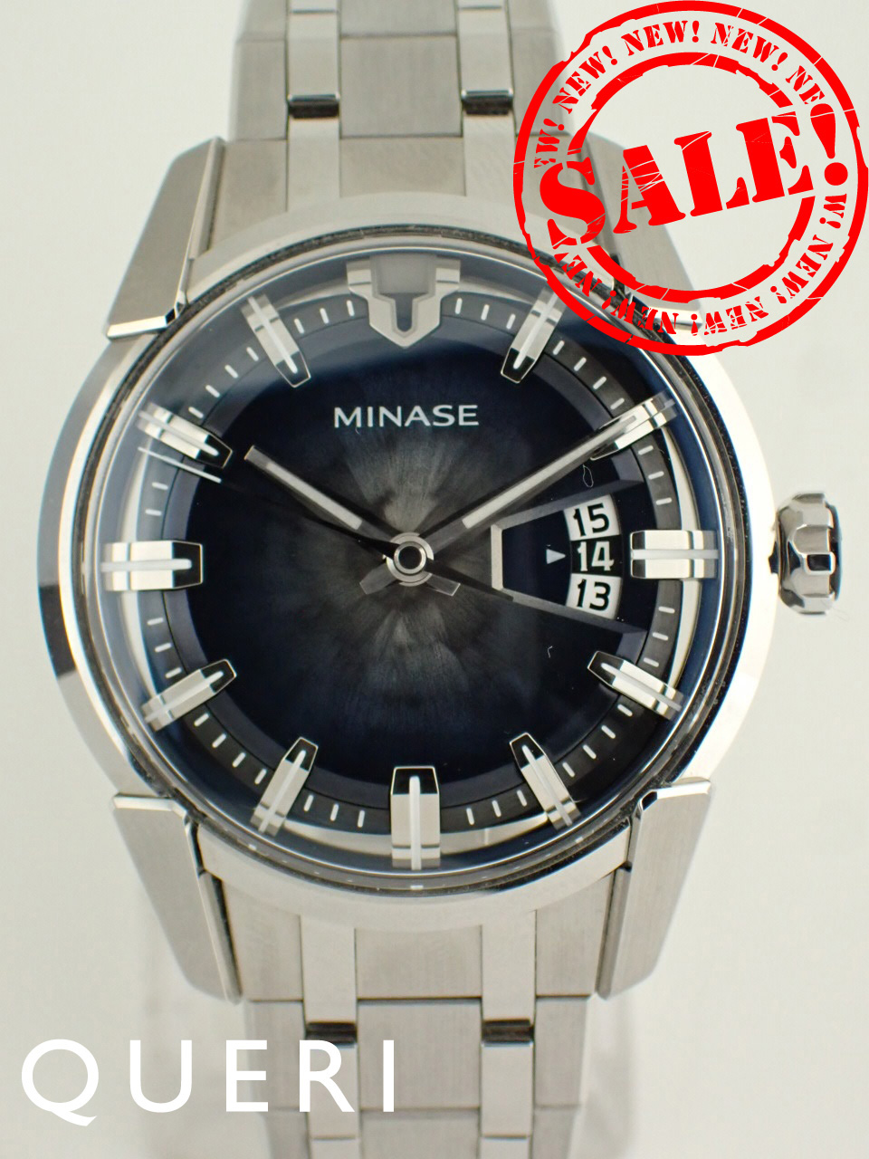 ミナセ ディヴァイド ブレスレット ブルー メンズ VM14-M01GBL-SSB 中古美品