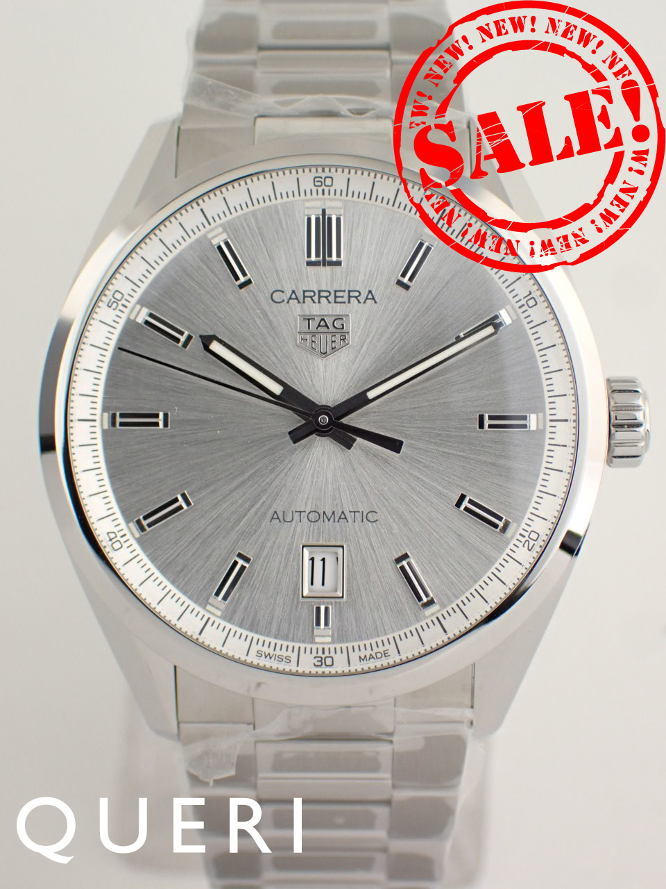 タグホイヤー カレラ キャリバー5 デイト シルバー メンズ WBN2111.BA0639新品