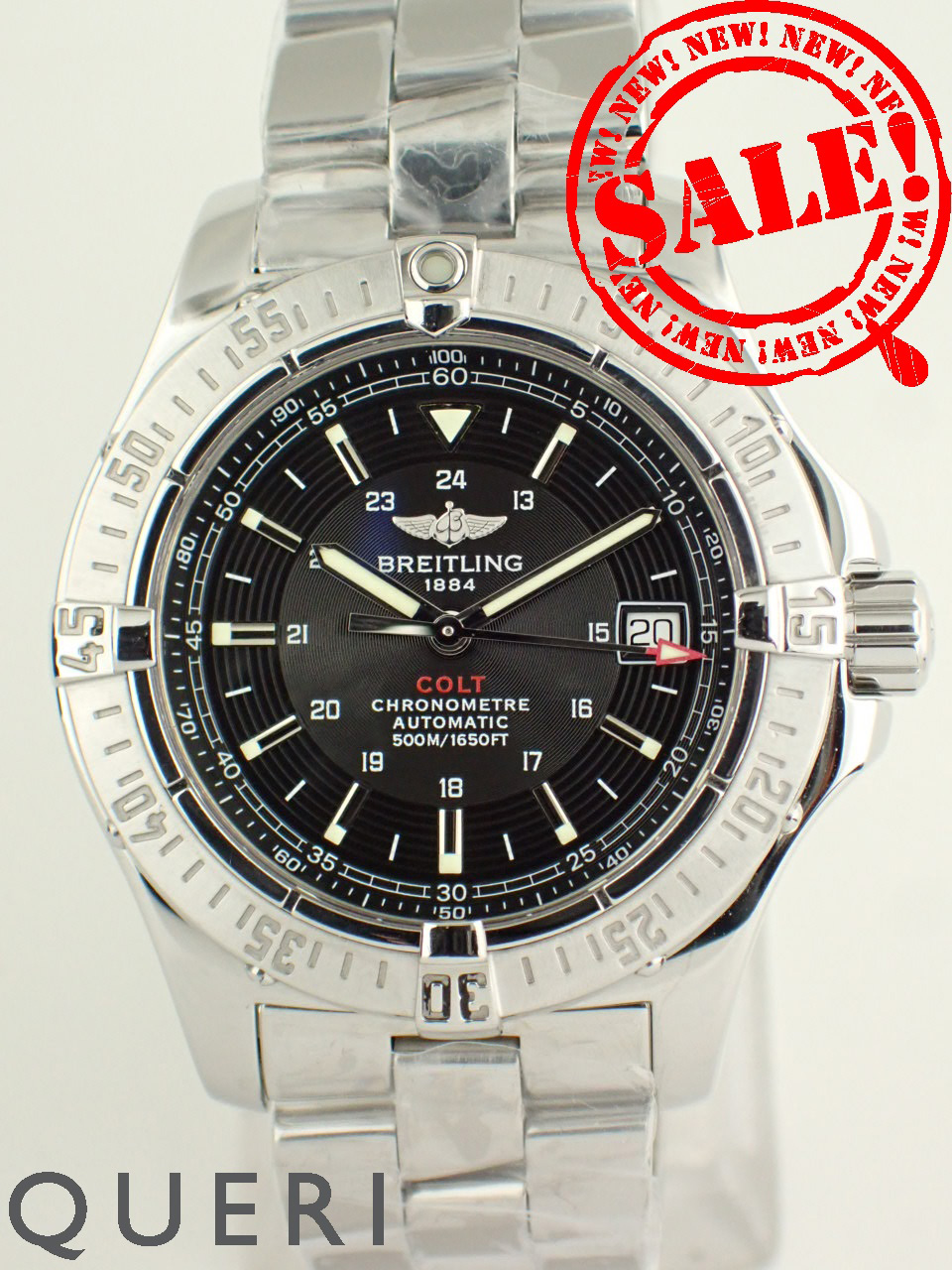 ブライトリング コルト ブラックダイヤル デイト A178B84PRS(A17380)新品仕上げ済