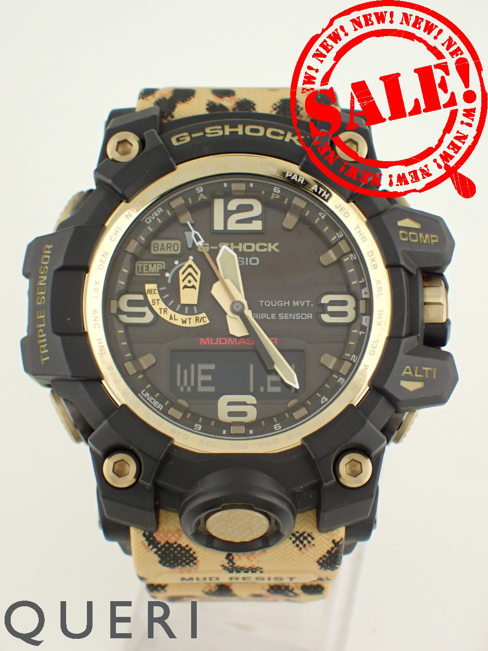 カシオ Gショック マッドマスター レオパード柄 トリプルセンサー GMG-1000WLP-1AJR 中古美品