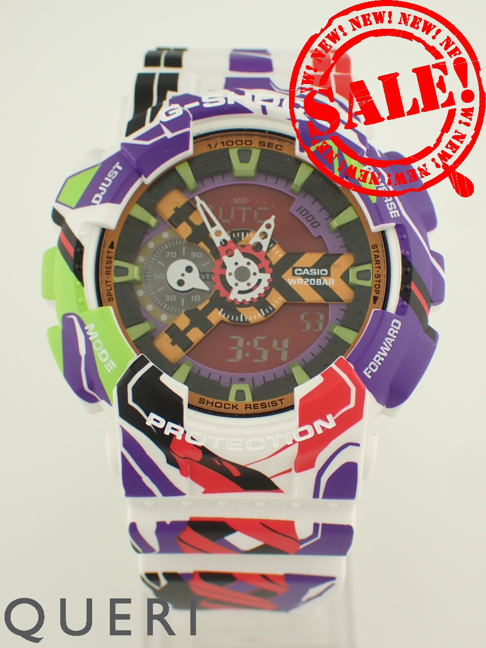 カシオ G-SHOCK 110シリーズ エヴァンゲリオンコラボ デジアナ GA-110EVA30-7AJR 中古美品
