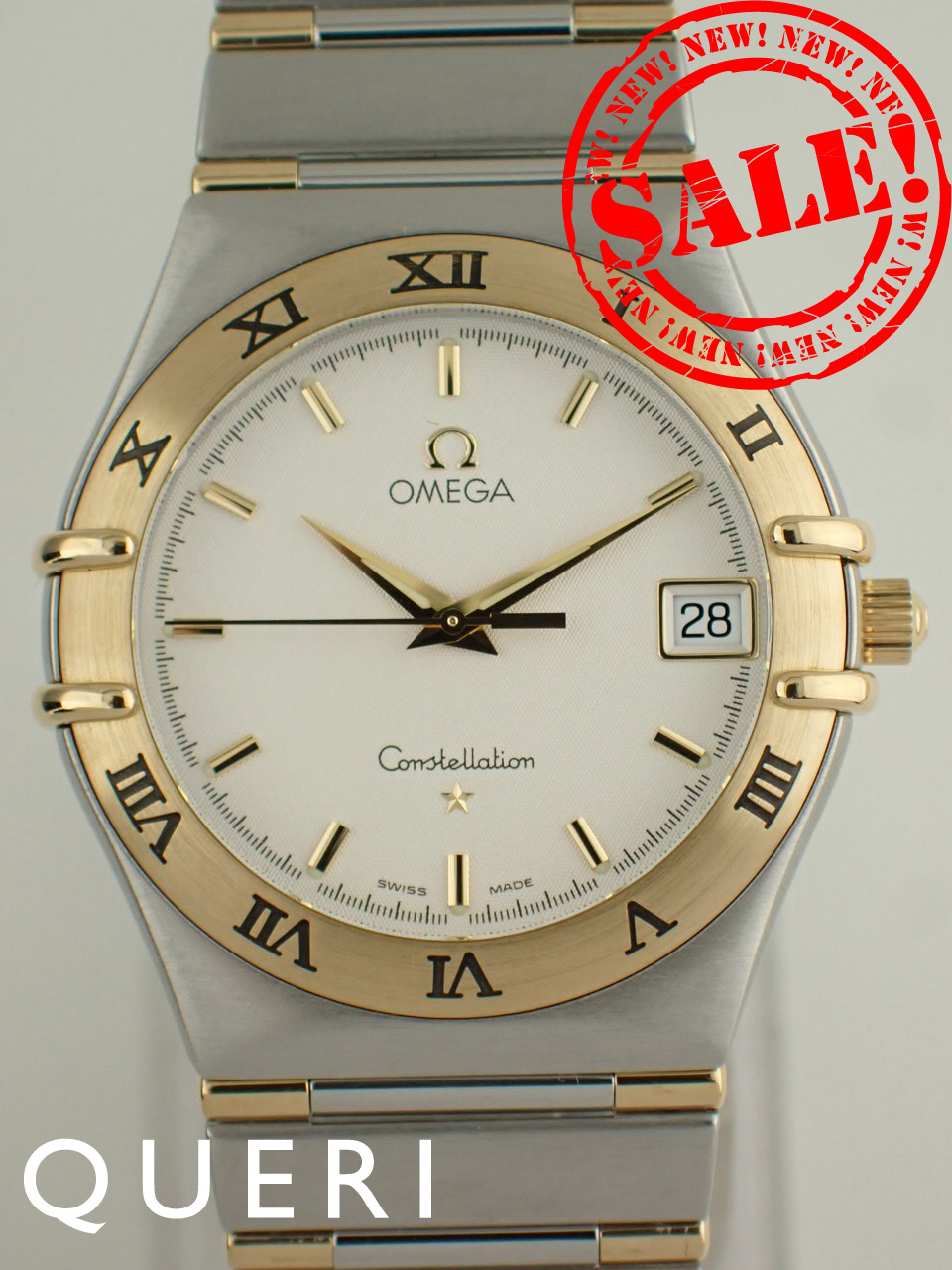 オメガコンステレーション イエローゴールド×ステンレススチール ハーフバー 1312.30.00 新品仕上げ済