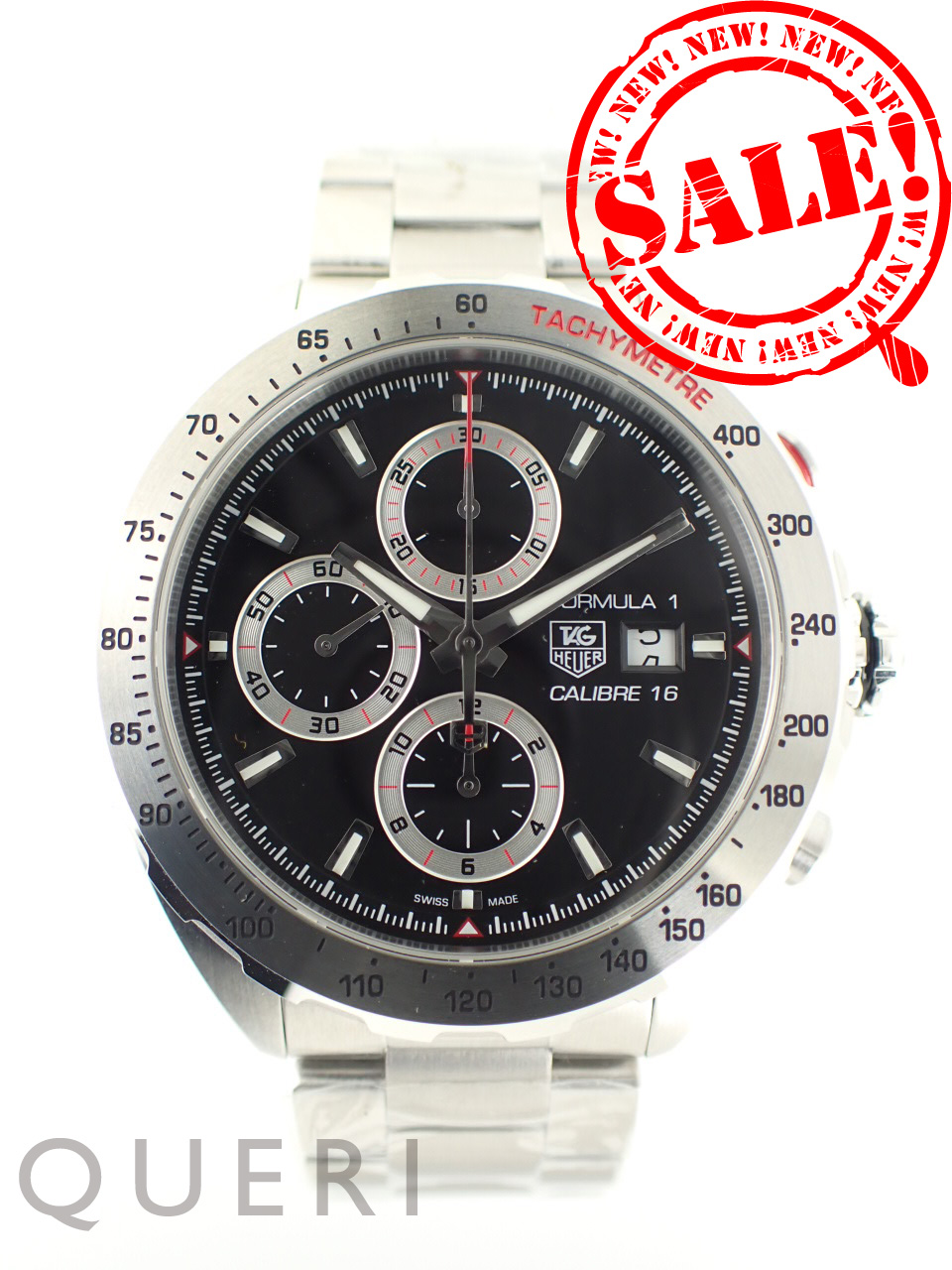 TAG HEUER 超美品 タグホイヤー フォーミュラ1 キャリバー16 クロノグラフ CAZ2010.BA0876 腕時計 SS シルバー ブラック文字盤 自動巻き【本物保証】