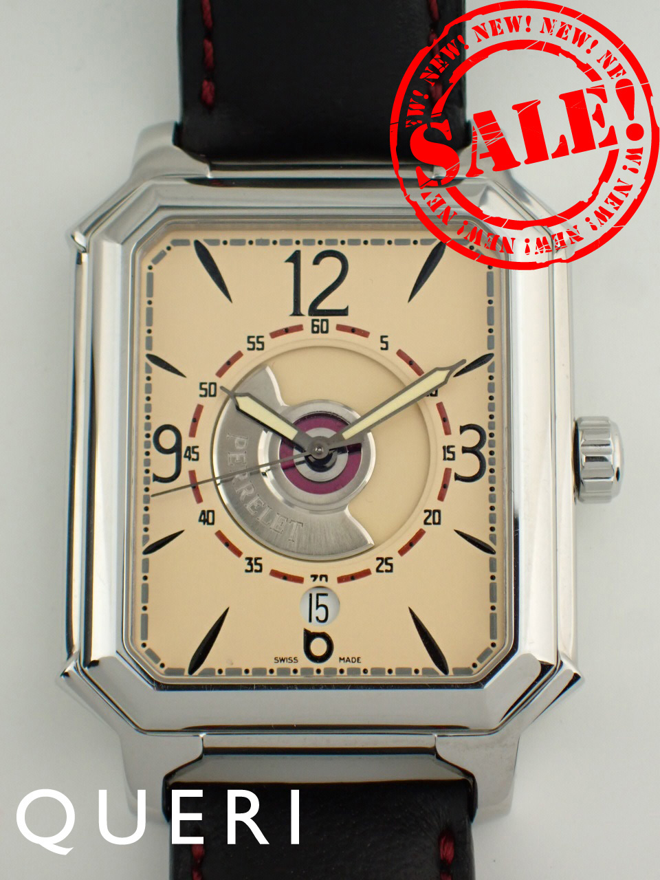 ペルレ レクタングル ロイヤル デイト オートマチック 024-0299 中古