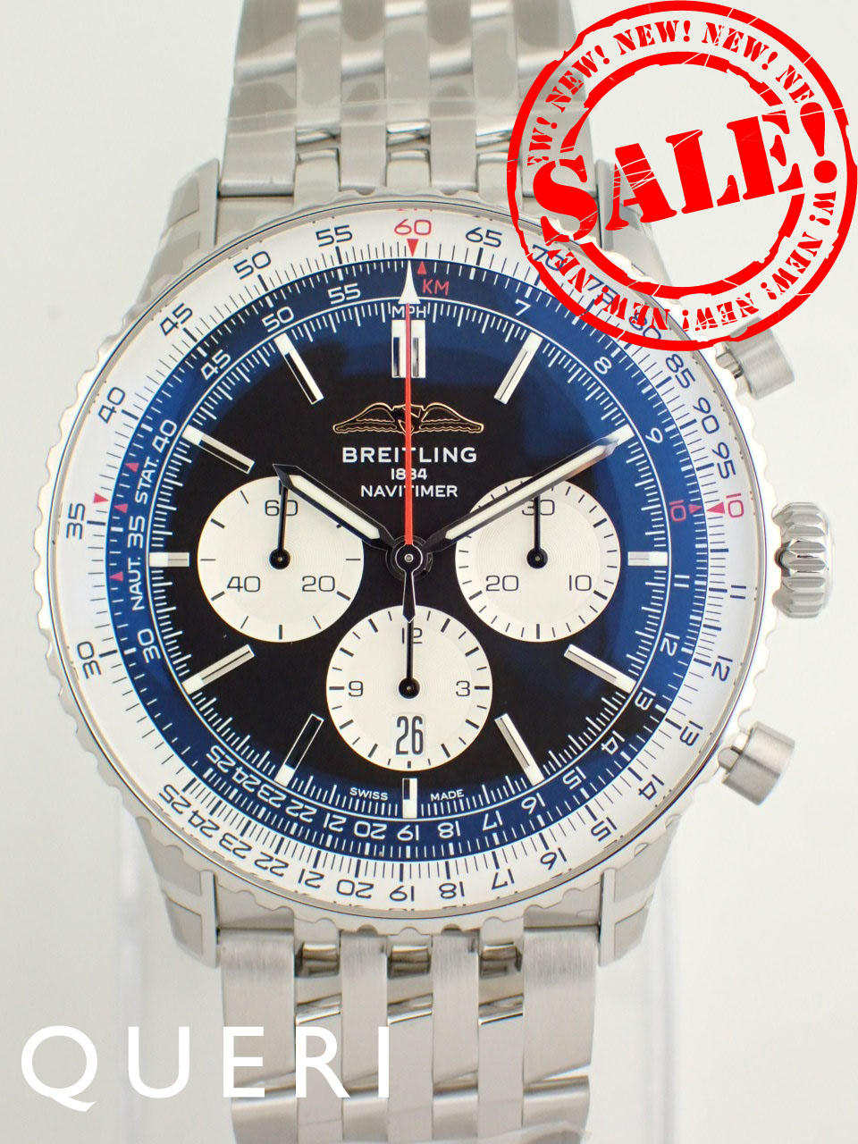 ブライトリング ナビタイマー B01 46mm ブラック メンズ AB0137211B1A1(AB0137)新品