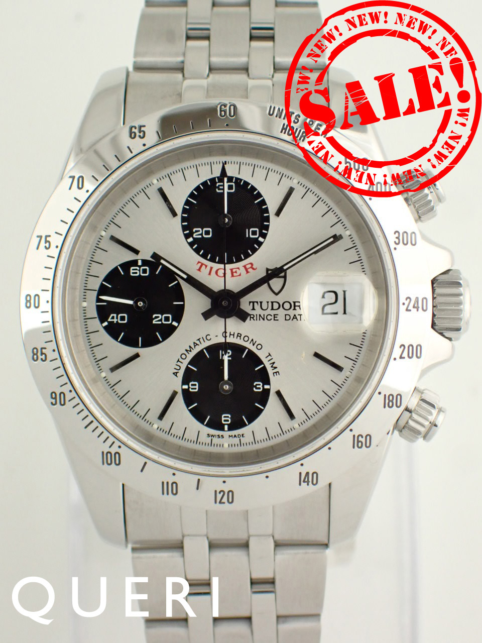 チューダー クロノタイム ブラック文字盤 デイト メンズ79280P 新品仕上げ済