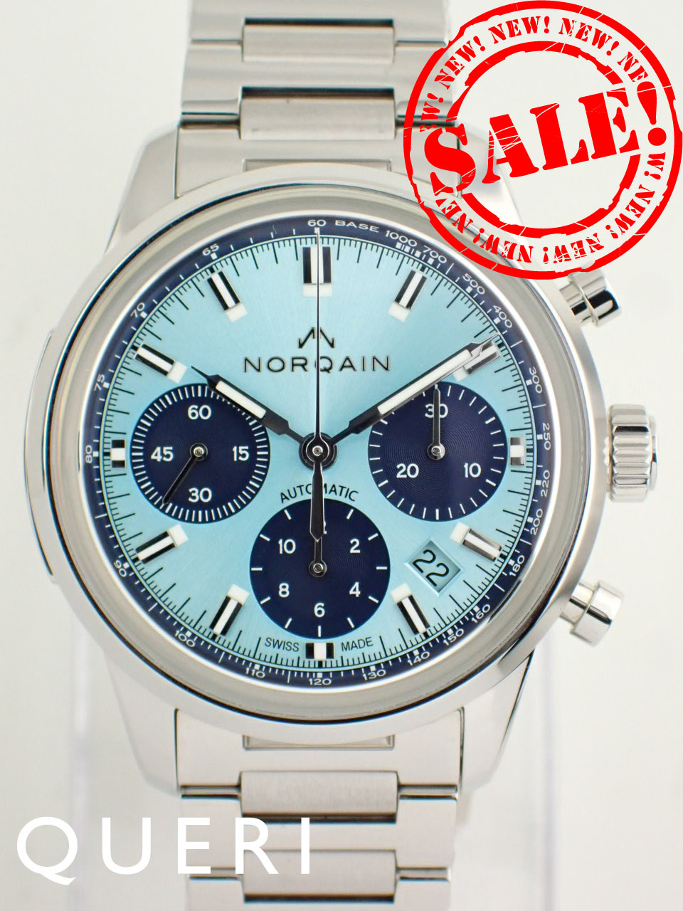 ノルケイン フリーダム60 クロノ 40mm スカイブルーN2201S22C/IAA221/201SG 新品