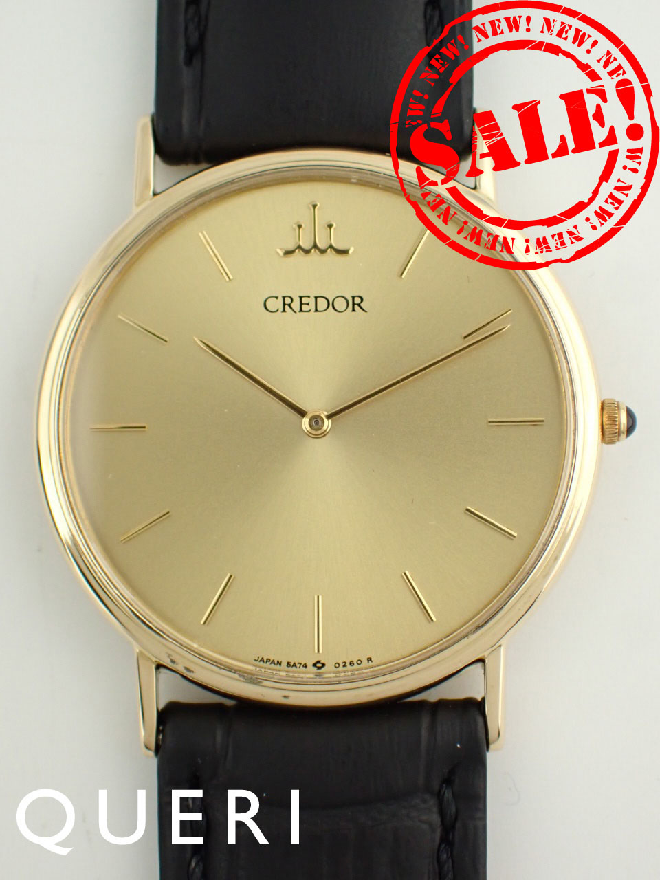 クレドール 18K クォーツ メンズ　5A74-0140 新品仕上げ済