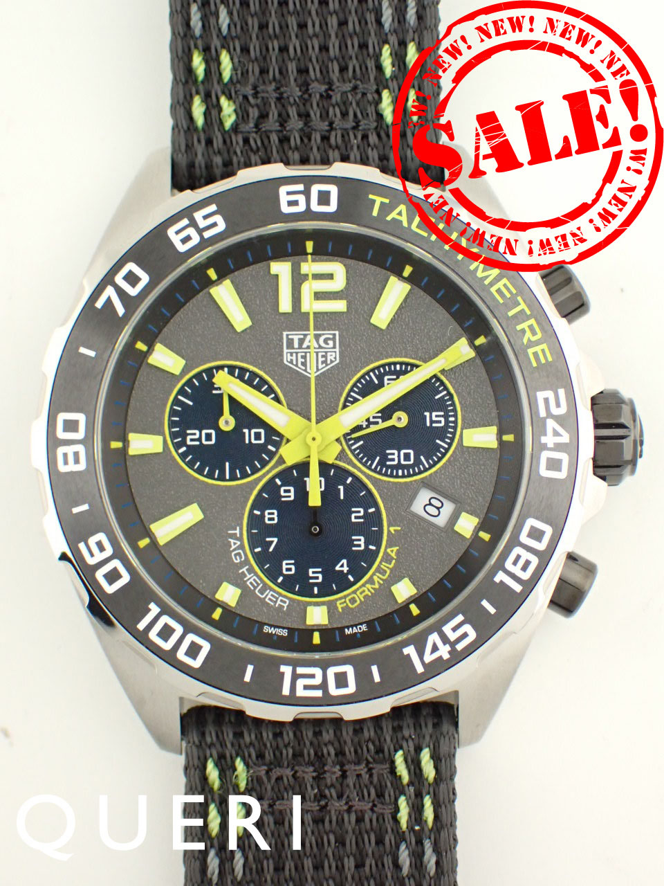 タグホイヤー フォーミュラ1 クロノグラフ クオーツ ナイロンベルト CAZ101AG.FC8304 新品