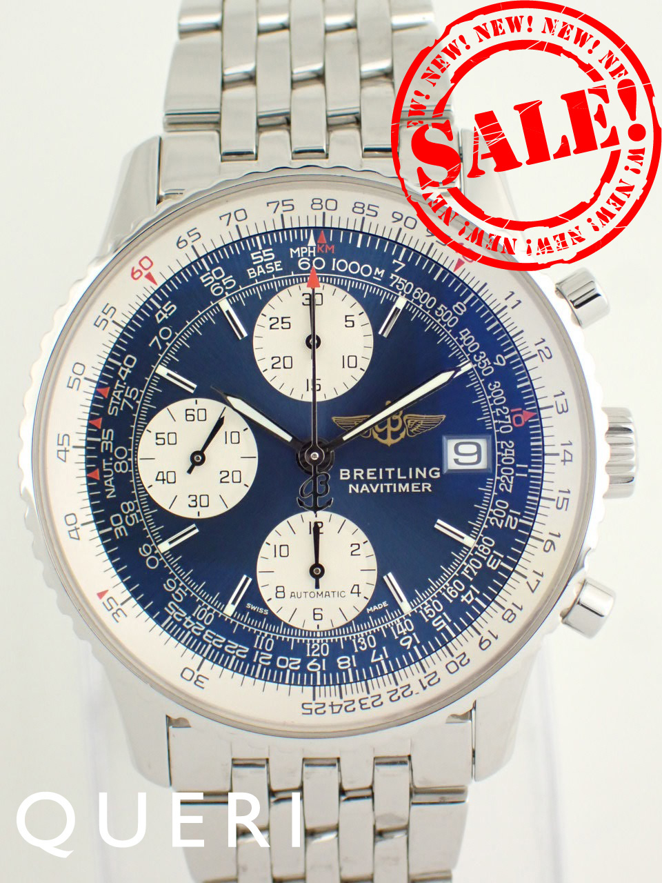 ブライトリング 生産終了 ナビタイマー B13 41mm ブルー A142C02NP(A13322)新品仕上げ済
