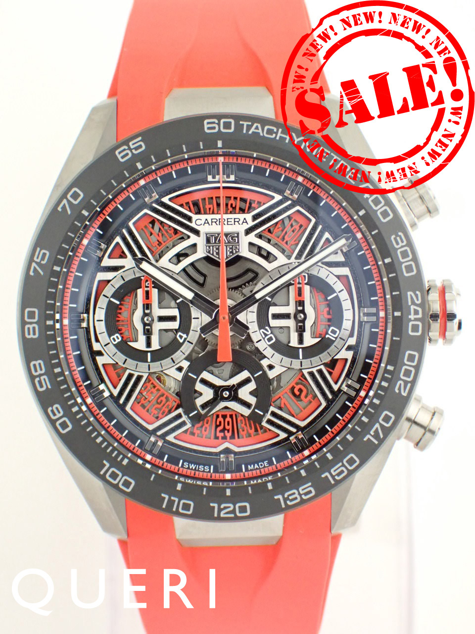 タグホイヤー カレラ クロノグラフ エクストリームスポーツ レッド CBU2082.FT6275 新品