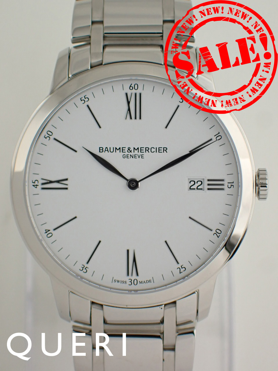 ボーム＆メルシェ クラシマ デイト クォーツ 40mm M0A10354 新品