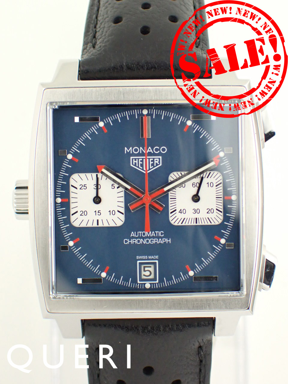 タグホイヤーモナコ キャリバー11 クロノグラフ ブルー メンズ CAW211P.FC6356新品仕上げ済