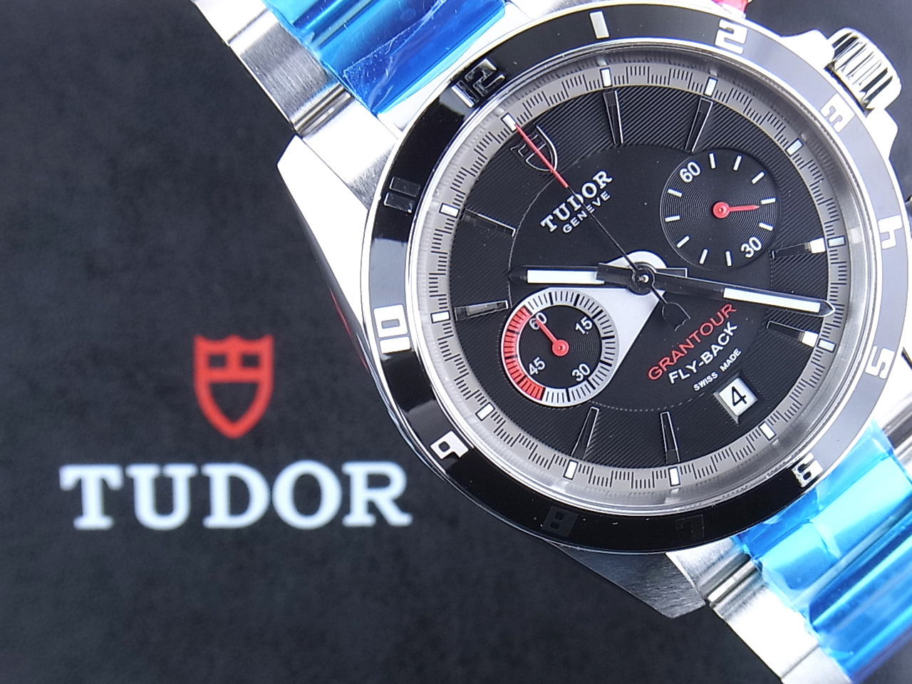 チューダー チュードル TUDOR グランツアークロノ フライバック 20550N メンズ 腕時計 デイト ブラック 文字盤 自動巻き Grantour VLP 90200929