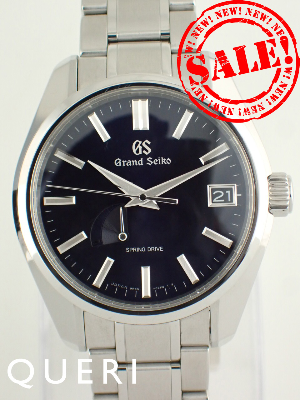 グランドセイコーヘリテージコレクション スプリングドライブ ミッドナイトブルー メンズ SBGA375(9R65-0CV0)新品仕上げ済