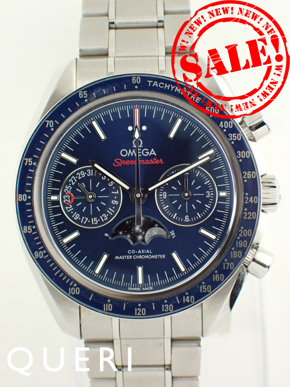 オメガ スピードマスター オートマチック ムーンフェイズ 304.33.44.52.03.001 中古美品