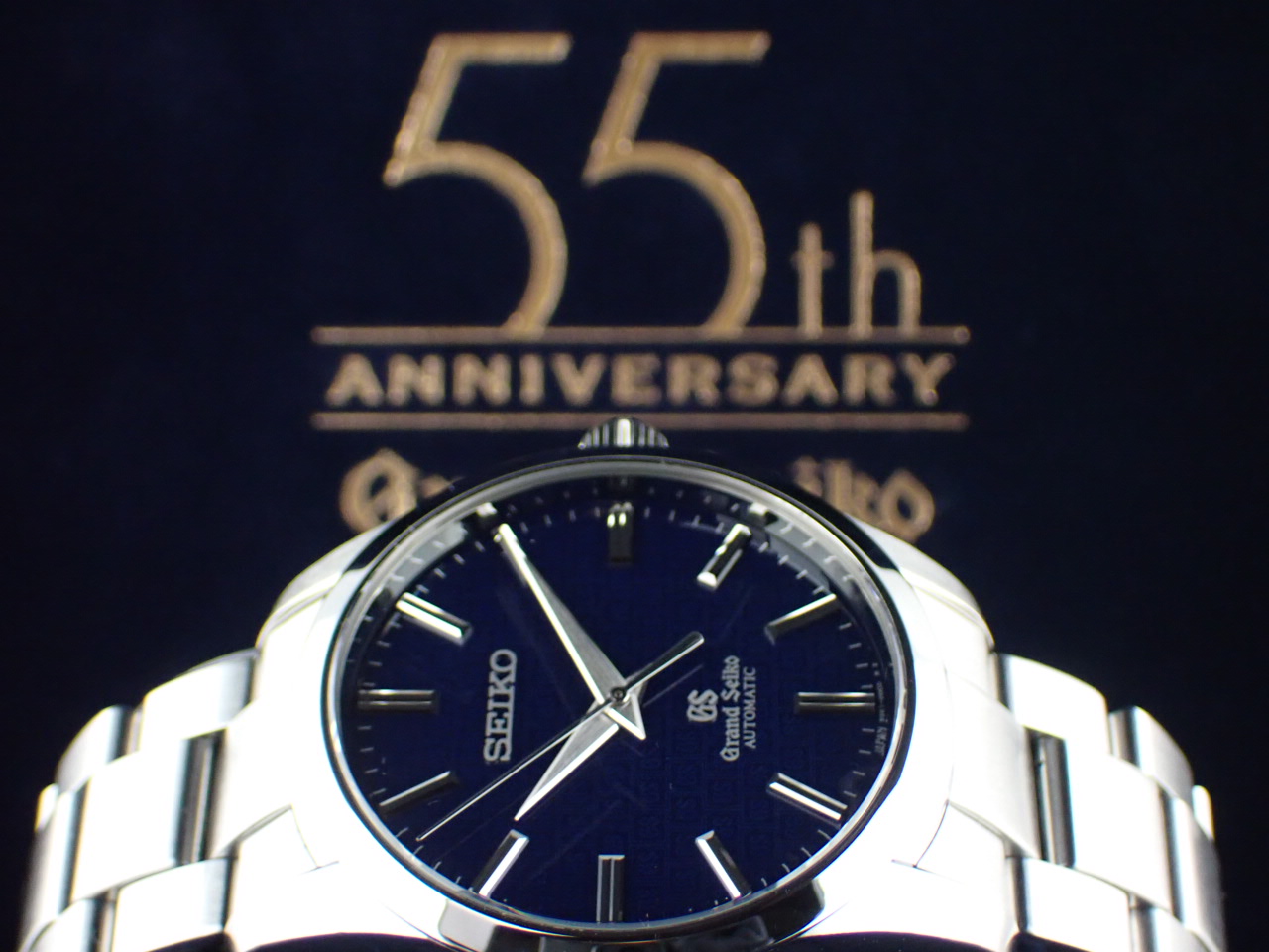 【91163】SEIKO セイコー  SBGR097/9S61-00C0 グランドセイコー　55周年限定モデル 世界500本限定 ネイビーダイヤル SS 自動巻き 純正ボックス 腕時計 時計 WATCH メンズ 男性 男 紳士