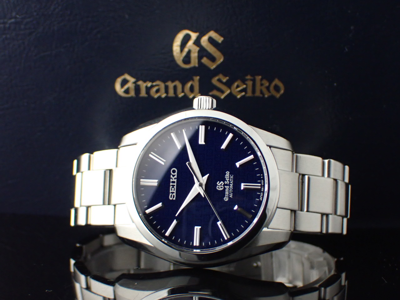 セイコー グランドセイコー メンズ時計 オートマチック 生誕55周年記念 世界限定500本 Grand Seiko Automatic SBGR097(9S61-00C0) 箱 保証書 修理書 SS メンズ時計 ブルー 仕上げ済 美品
