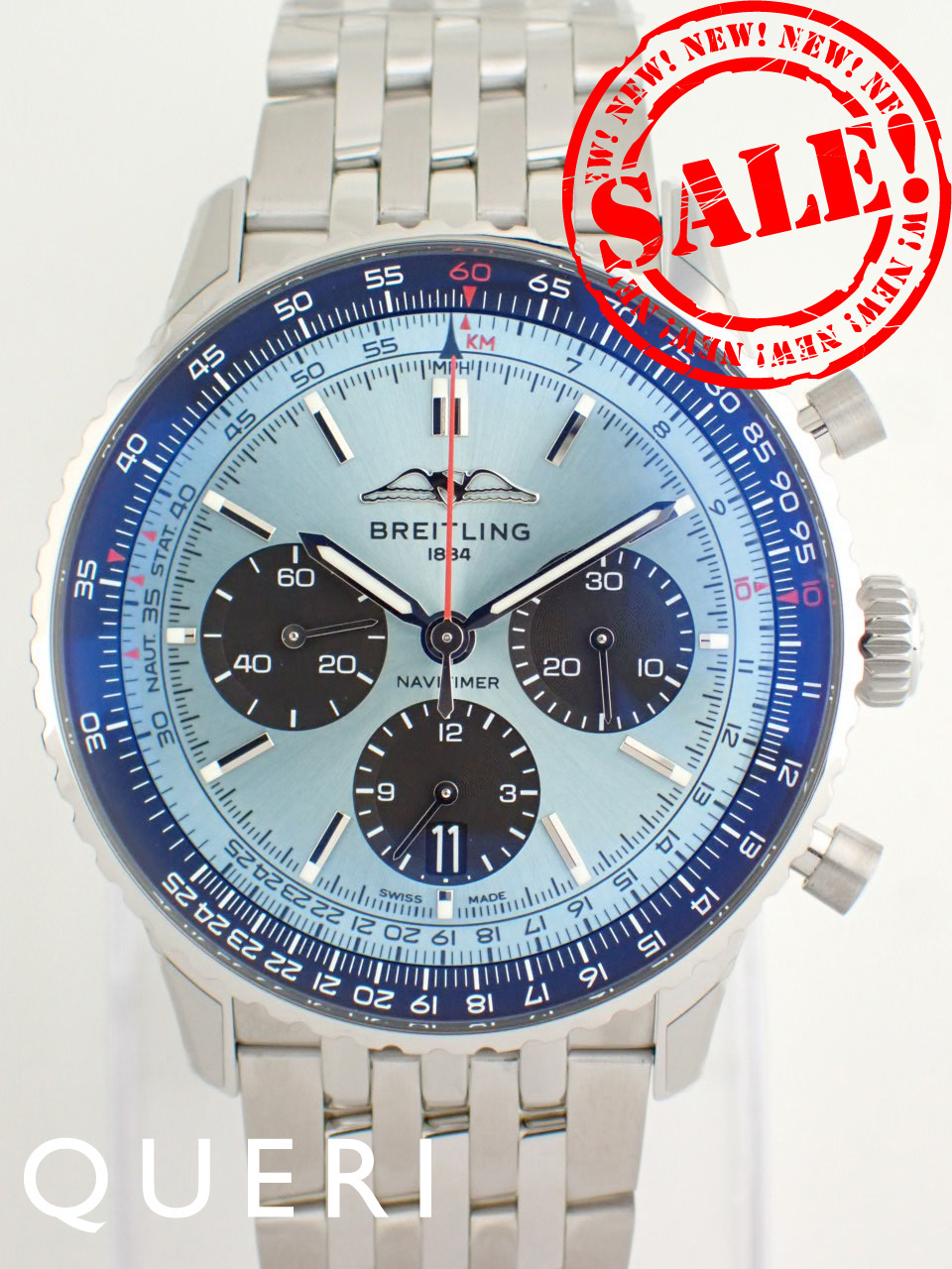 ブライトリング ナビタイマー B01 クロノグラフ 43 アイスブルー AB0138241C1A1(AB0138) 新品