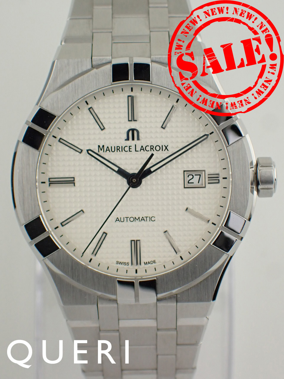 モーリスラクロア アイコン オートマチック 自動巻き 42mm シルバー文字盤 AI6008-SS002-130-1 新品