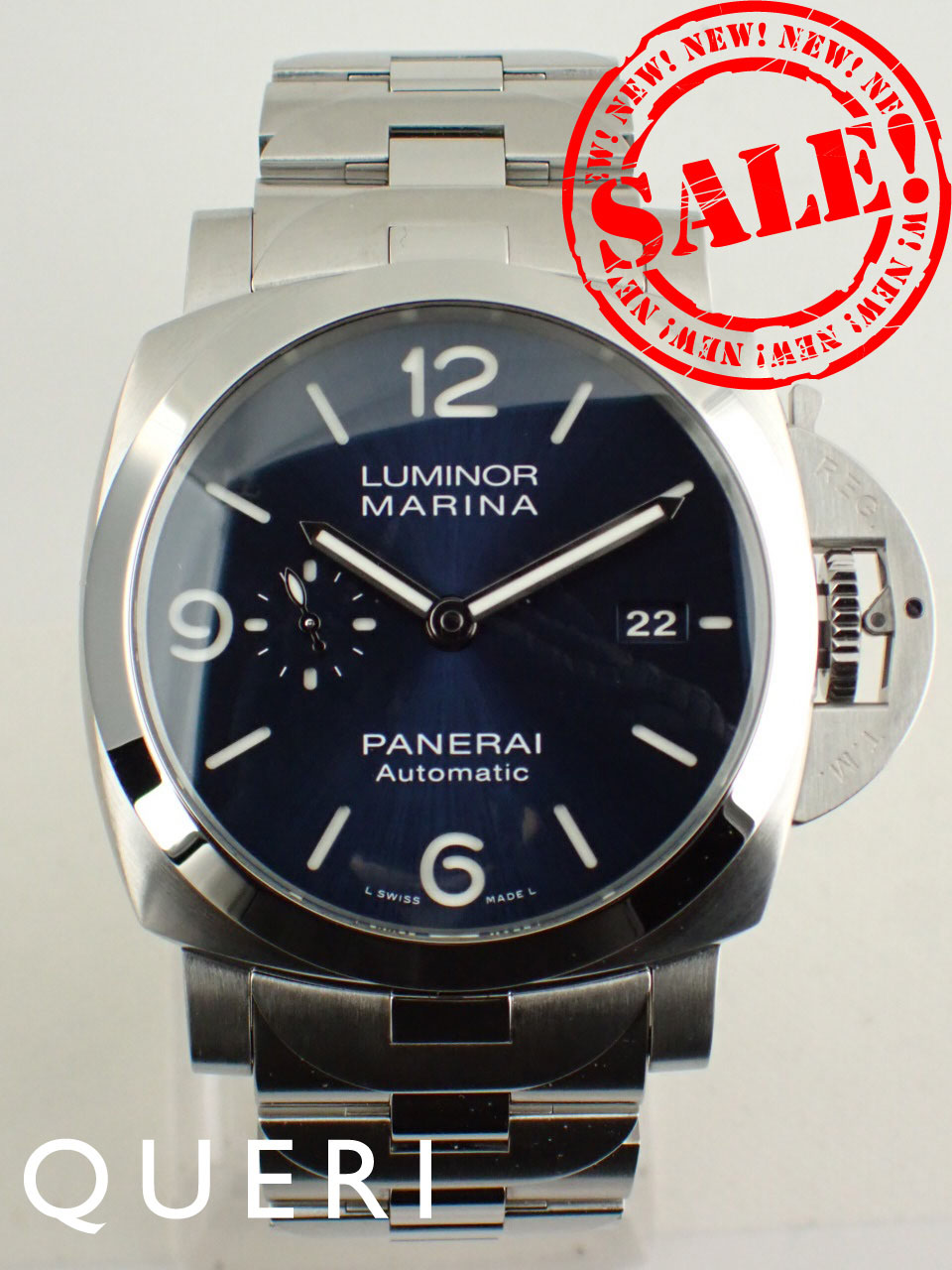 パネライ ルミノールマリーナ W番 スペッキオ ブルー メンズ PAM01316 新品仕上げ済