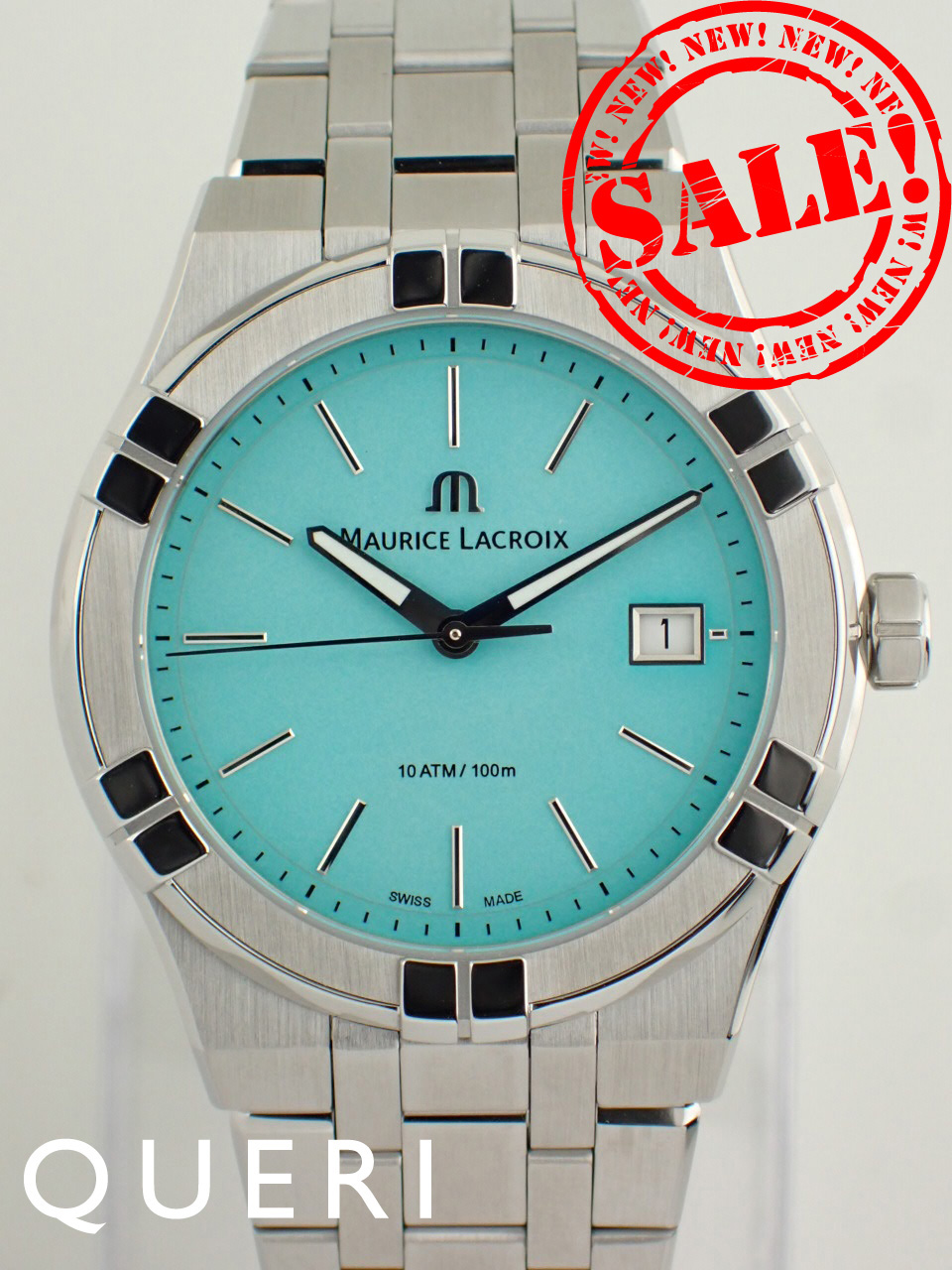 モーリスラクロア アイコン クォーツ カラーズエディション 40mm ライトブルー文字盤 AI1108-SS002-431-1 新品