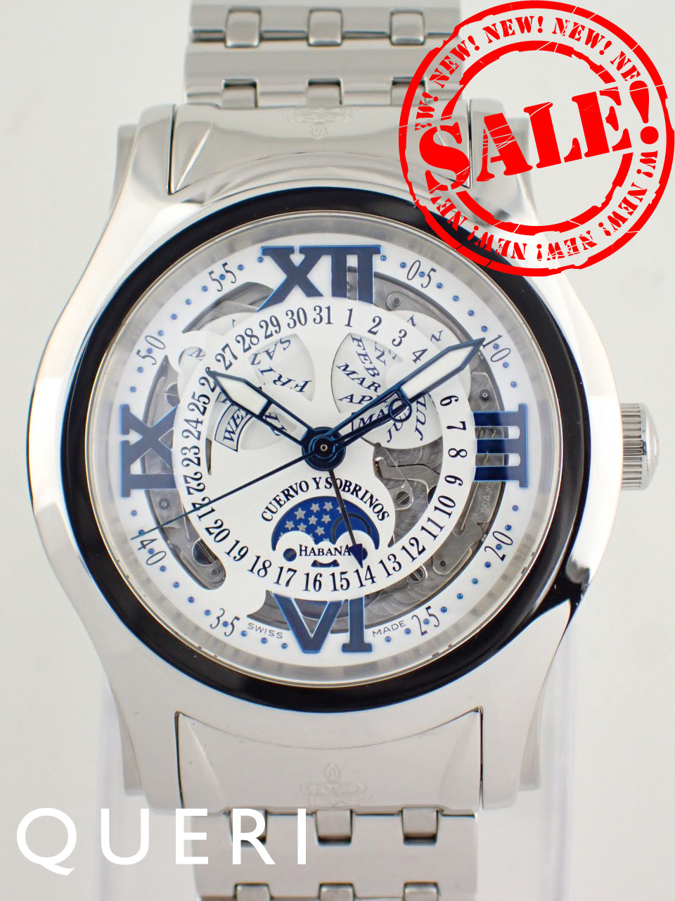 クエルボ・イ・ソブリノス ロブスト トリカレンドグラフォ ルナ スケルトン 2804B-1BS 新品仕上げ済