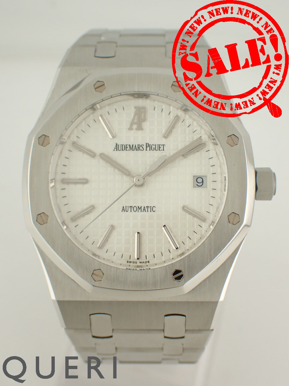 オーデマ・ピゲロイヤルオーク シルバー文字盤 メンズ 15300ST.OO.1220ST.01 中古美品