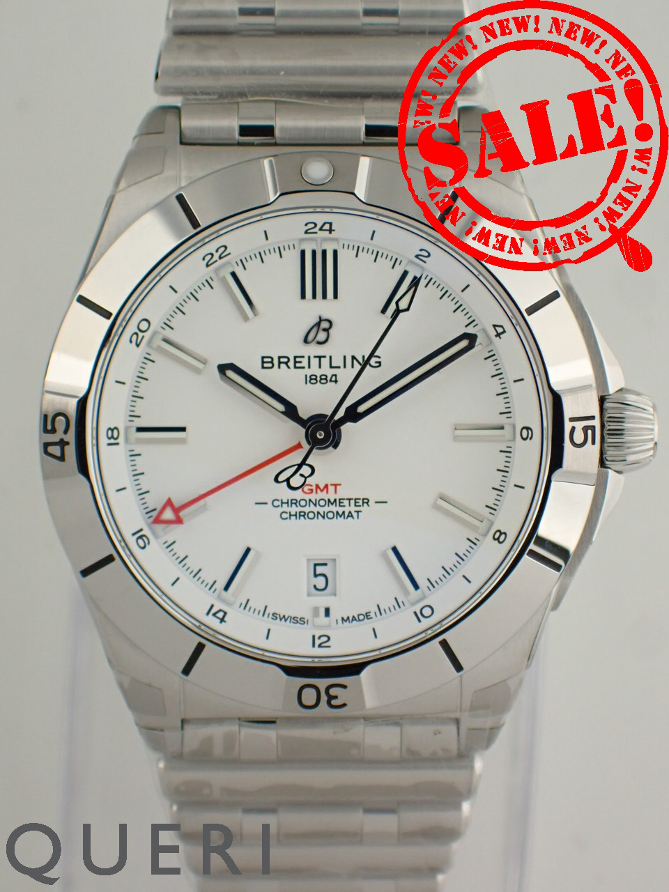 ブライトリング クロノマット オートマチック GMT 40 ホワイト A32398101A1A1(A32398)新品