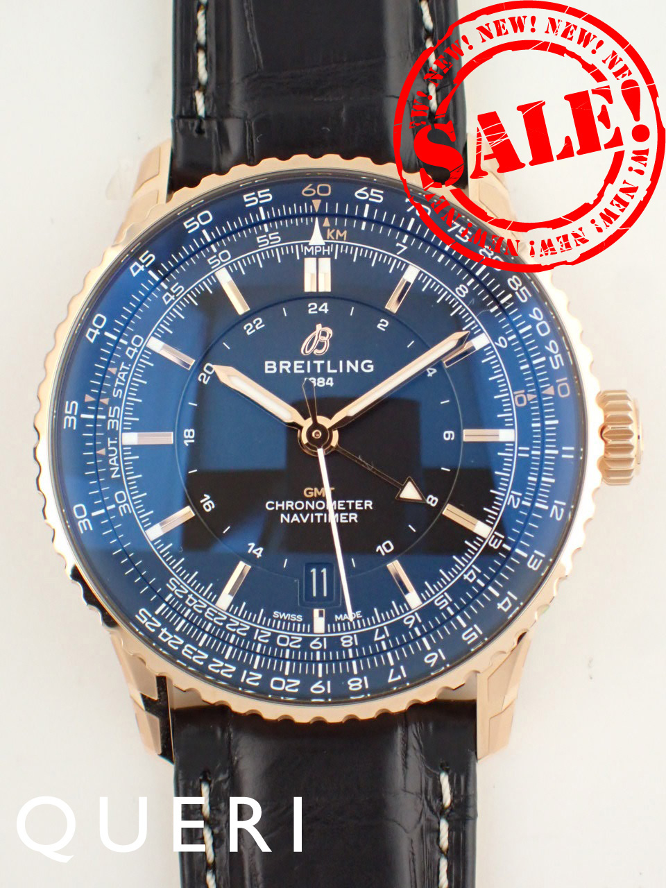 ブライトリング ナビタイマー オートマチック GMT B32 日本限定50本 18K R323101A1B1P1(R32310)新品