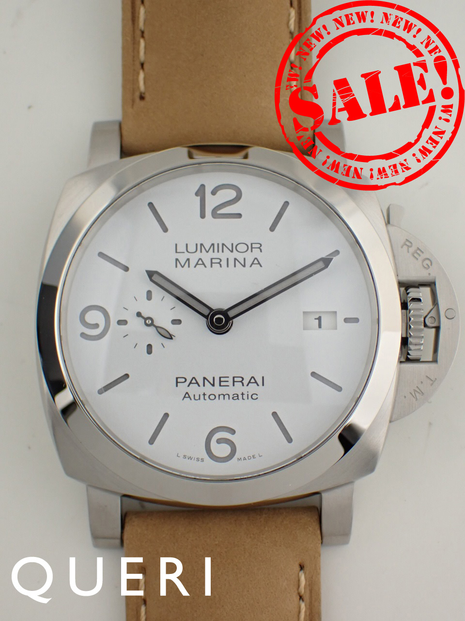 パネライ ルミノール マリーナ 44mm ホワイト文字盤 X番 PAM01314 新品仕上げ済