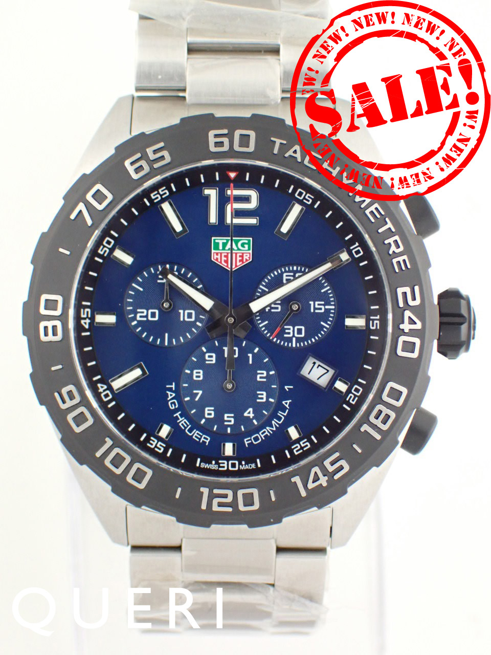 タグホイヤー フォーミュラ1 クロノグラフ クォーツ ブルー CAZ101AV.BA0842 新品