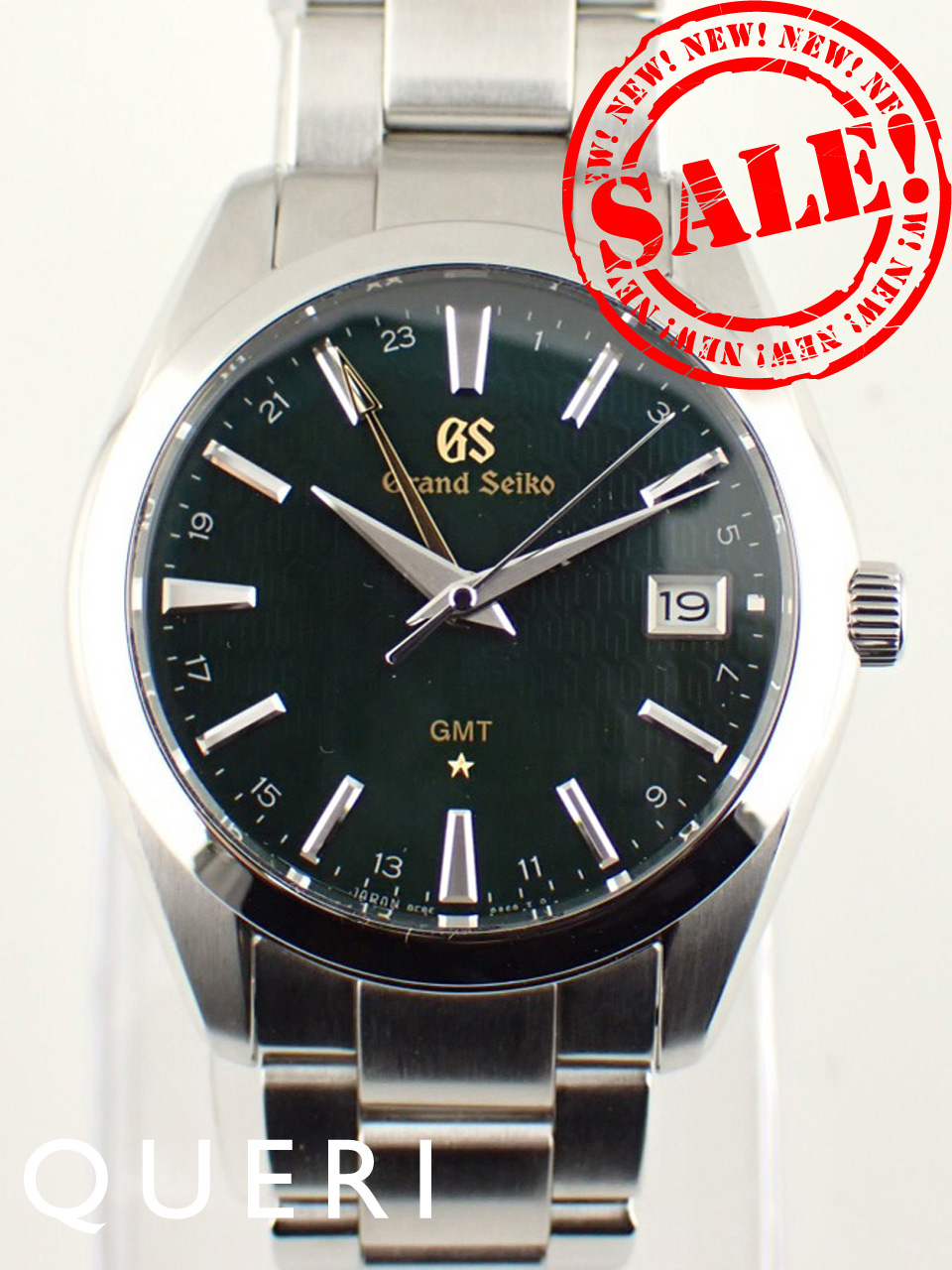 グランドセイコ― キャリバー9F25周年記念 GMT 数量限定 グリーン文字盤 SBGN007(9F86-0AC0) 新品仕上げ済
