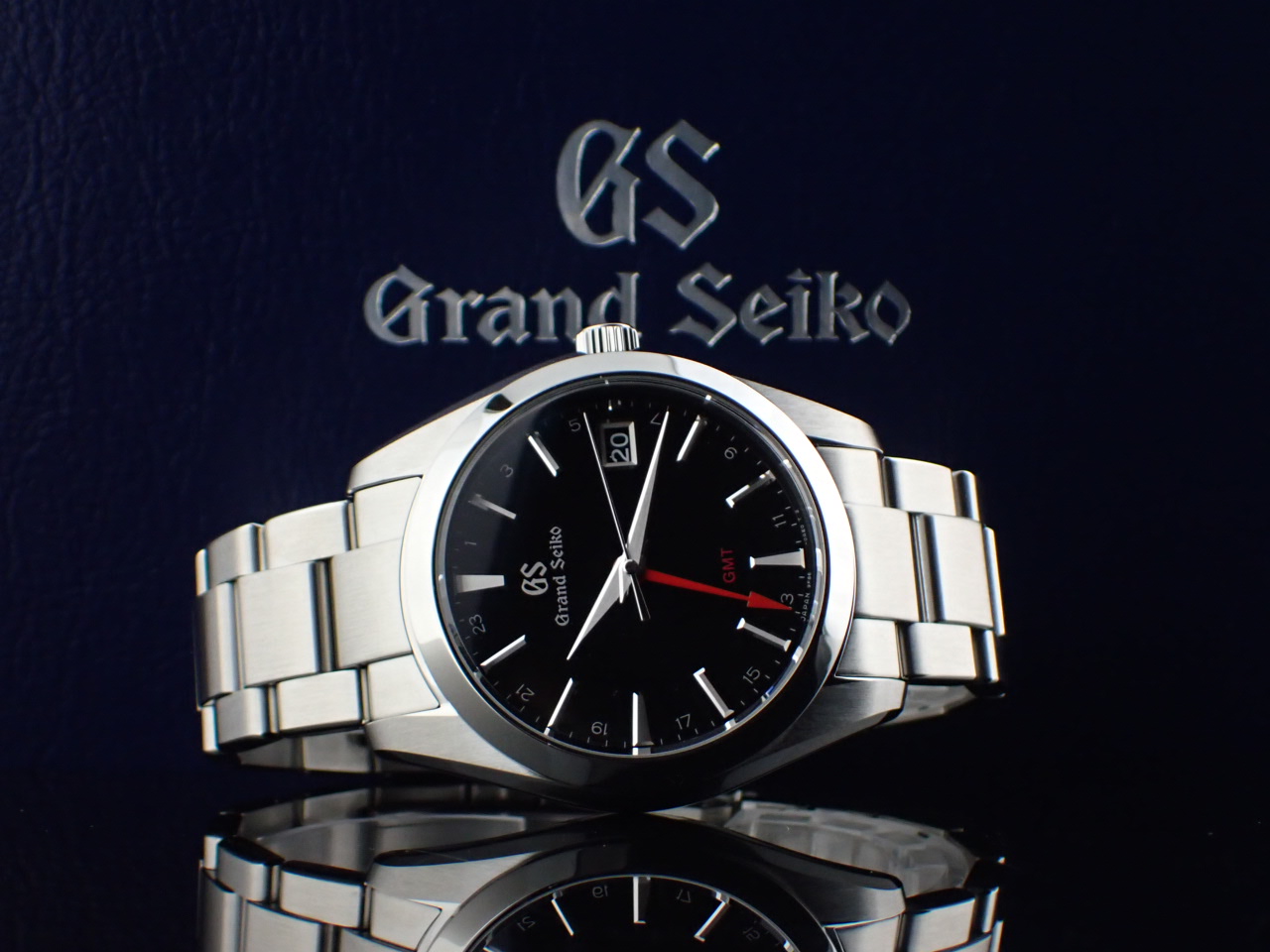 【116148】SEIKO セイコー  SBGN013　9F86-0AF0 GS GMT ヘリテージコレクション ブラックダイヤル SS クオーツ 純正ボックス 腕時計 時計 WATCH メンズ 男性 男 紳士