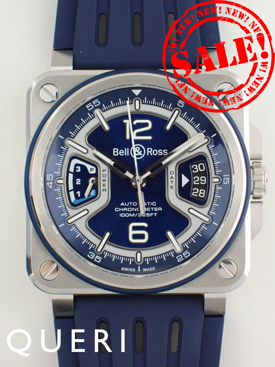 ベル＆ロス BR-X3 ブルースチール 41mm ラバーストラップ BRX3R-BLU-ST/SRB 新品