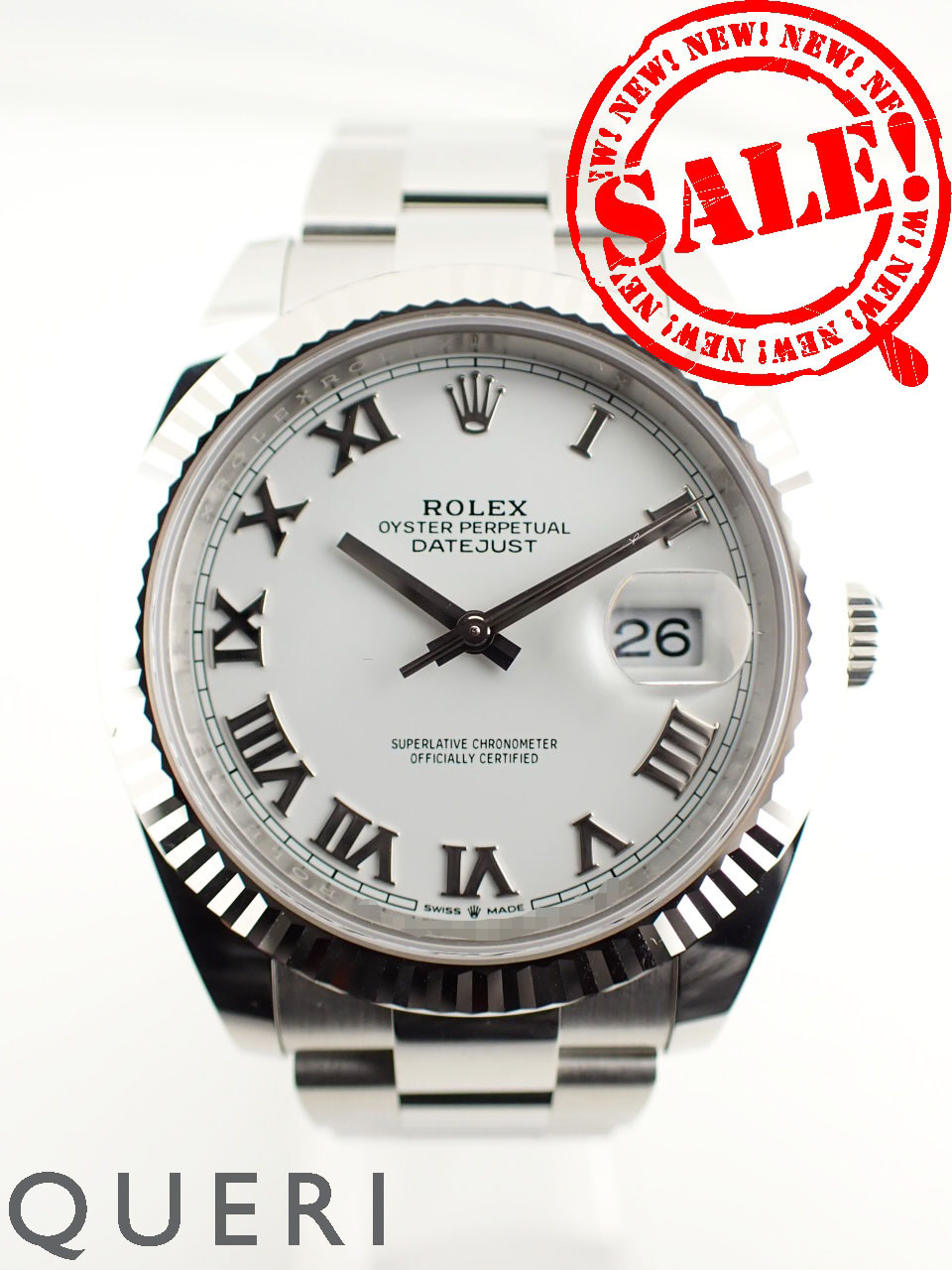 ロレックス デイトジャスト 41 ホワイト 126334 中古美品
