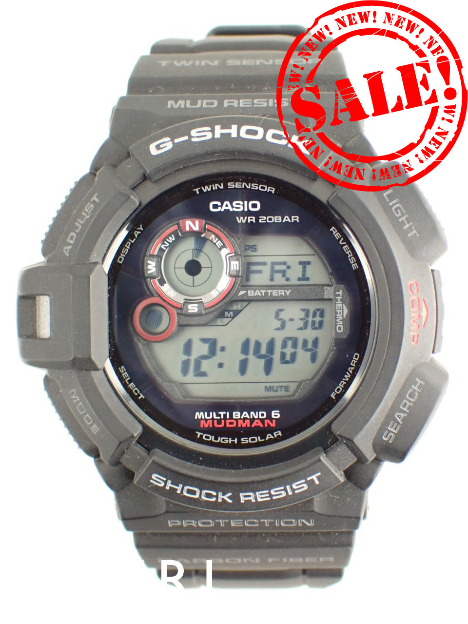 カシオ G-SHOCK マスターオブG マッドマン GW-9300-1JF 中古美品