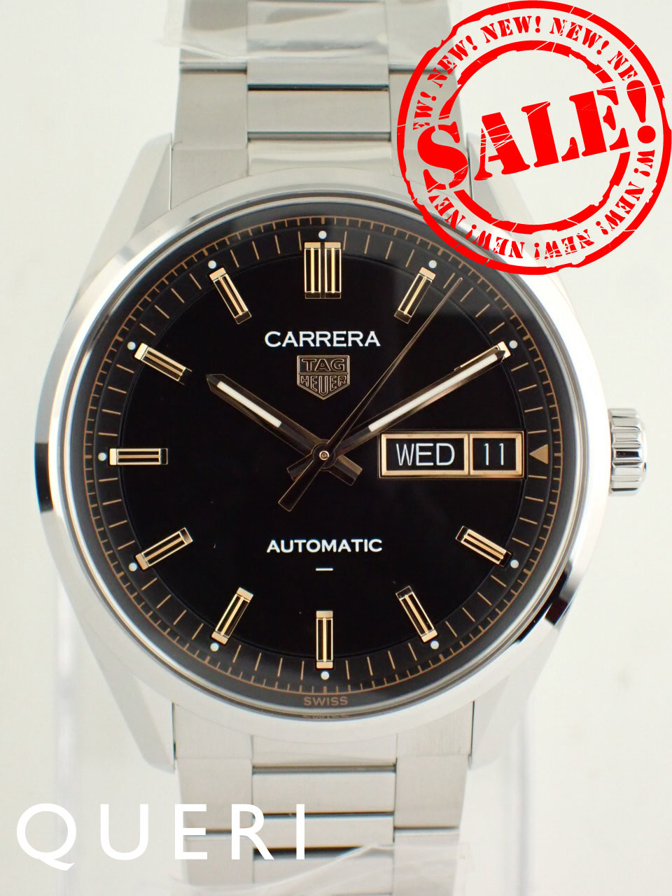 タグホイヤー カレラ キャリバーTH31-02 デイデイト ブラック 18Kインデックス WDA2111.BA0043 新品