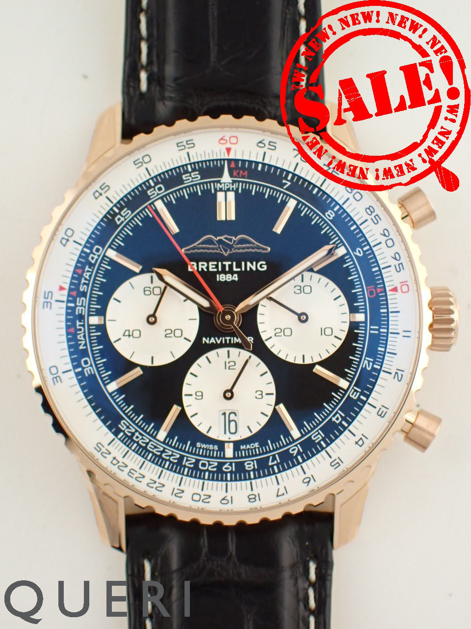 ブライトリング ナビタイマー B01 クロノグラフ 43mm 18K 金無垢 RB0138211B1P1(RB0138)新品