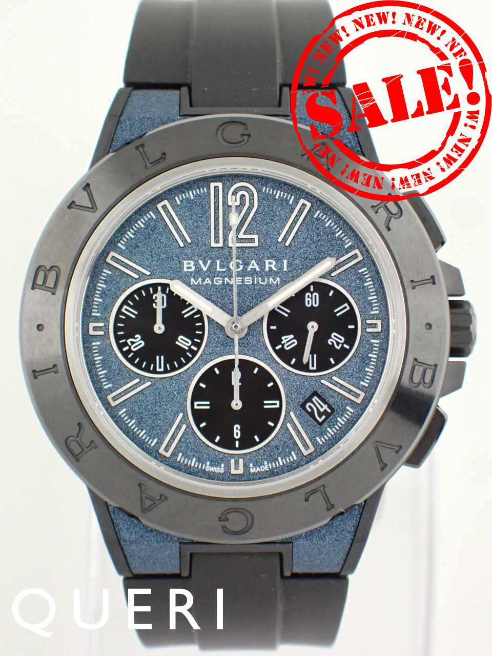 ブルガリ ディアゴノ マグネシウム クロノグラフ ラバーストラップ DG42C3SMCVDCH 中古美品