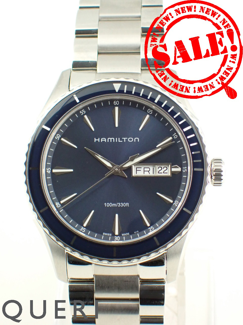 ハミルトン ジャズマスター シービュー デイデイト ブルー H37551141 中古