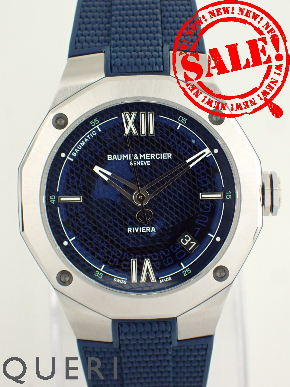 ボーム＆メルシェ リビエラ 42mm ボーマティック オート ブルー M0A10701 新品