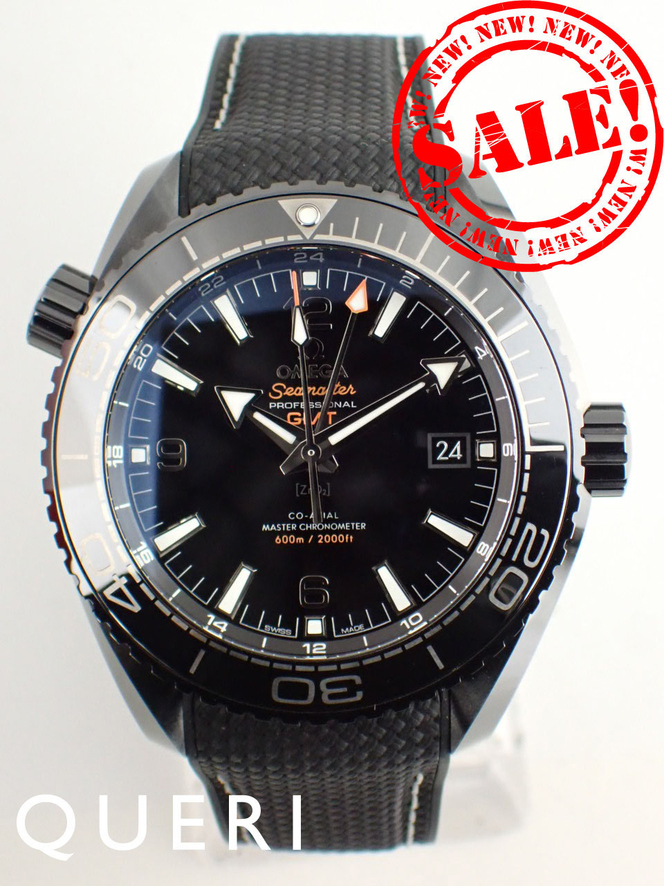 オメガ シーマスター プラネットオーシャン GMT ディープブラック 215.92.46.22.01.001 新品
