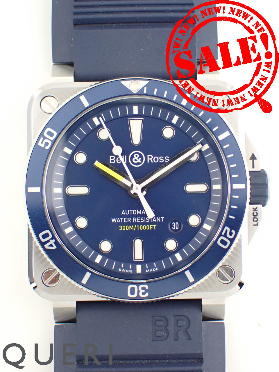 ベル＆ロス BR03 ダイバー ブルー オートマチック BR03-92-D-BU-ST/SRB 中古美品