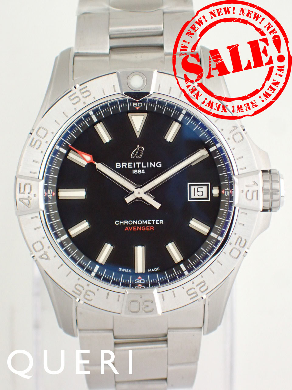 ブライトリング アベンジャー オートマチック 42 ブラック メンズ A17328101B1A1(A17328)新品