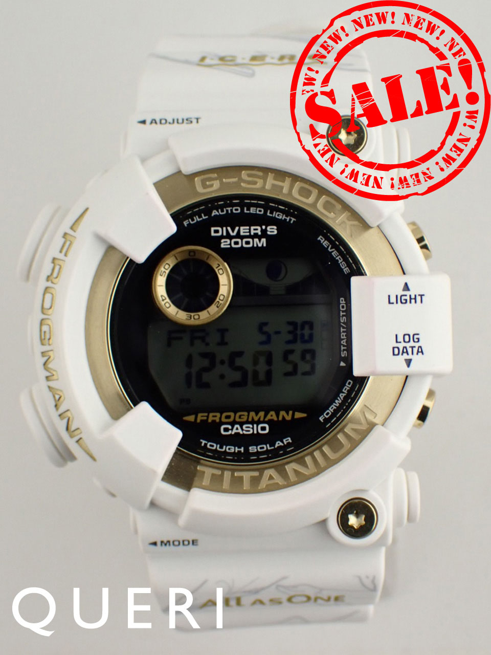 カシオ G-SHOCK マスターオブG フロッグマン ICERC Japan コラボ2024 GW-8201K-7JR 中古美品