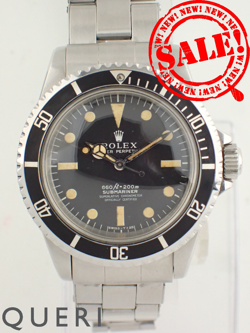 ロレックス ヴィンテージ サブマリーナ 40mm ブラック文字盤 メンズ 5512 中古