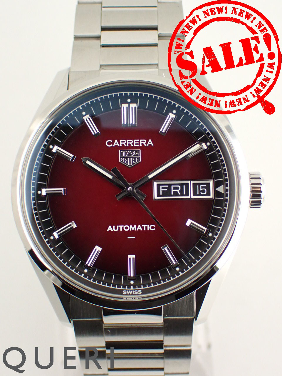タグホイヤー カレラ デイデイト 自動巻き キャリバーTH31-02 スモーキーレッド文字盤 WDA2113.BA0043 新品