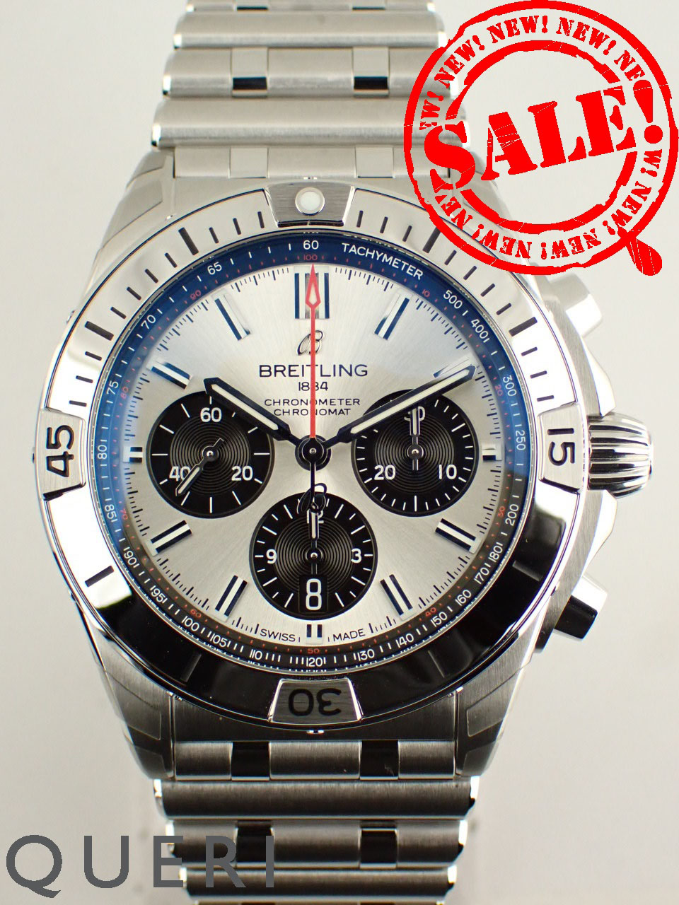 ブライトリング クロノマット B01 クロノグラフ 42mm シルバー メンズ  AB0134101G1A1(AB0134)新品